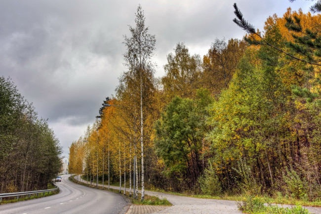 Обои картинки фото природа, дороги, финляндия