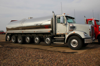 обоя 2014 freightliner milk truck, автомобили, freightliner, молоковоз, грузовик, цистерна, тяжёлый