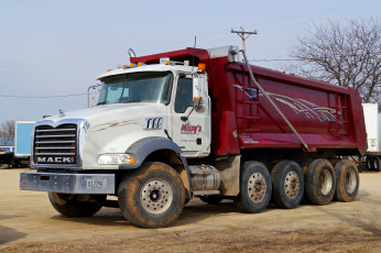 Картинка mack+dump+truck+granite+model автомобили mack грузовик тяжёлый