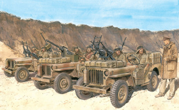 Картинка рисованные армия автомобили солдаты