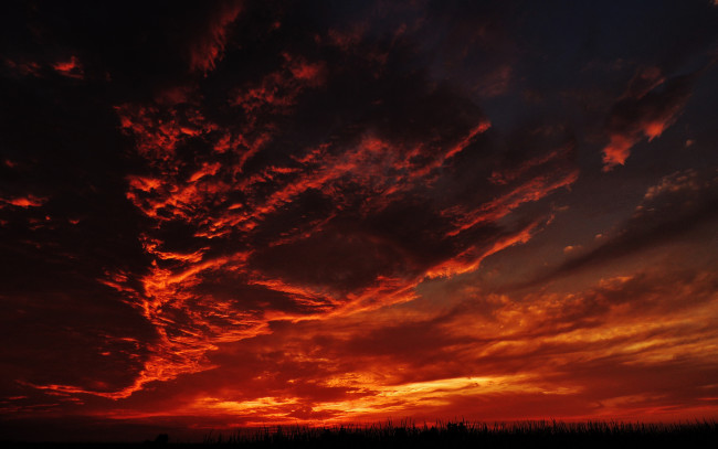 Обои картинки фото природа, восходы, закаты, небо, облака