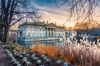 обоя royal park in warsaw, города, варшава , польша, дворец, парк