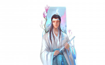 Картинка аниме mo+dao+zu+shi лань сичень флейта