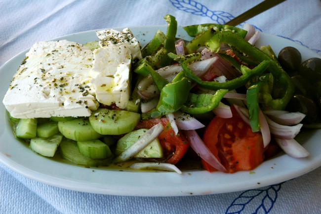 Обои картинки фото еда, салаты,  закуски, греческая, кухня, салат