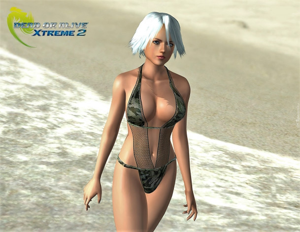 Обои картинки фото видео игры, dead or alive,  xtreme 2, блондинка, купальник, море