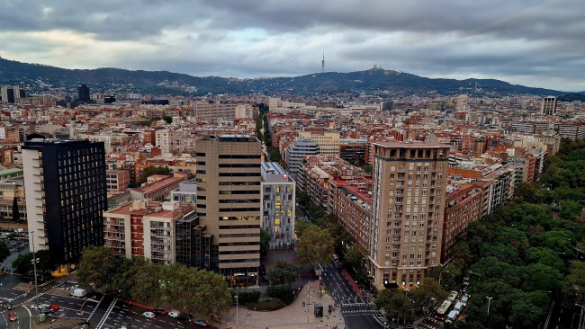 Обои картинки фото города, барселона , испания, панорама