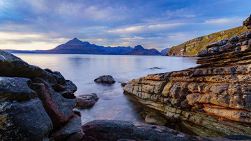 Картинка elgol+beach isle+of+skye scotland природа побережье elgol beach isle of skye