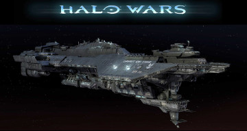 обоя видео игры, halo wars, космический, корабль, космос, звезды