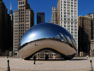 Картинка millenium park города Чикаго сша chicago usa