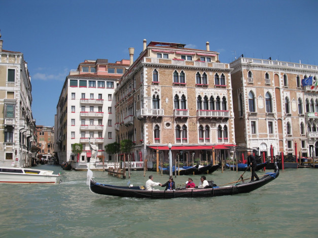 Обои картинки фото города, венеция, италия, гондола
