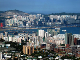 Картинка города гонконг китай hong kong