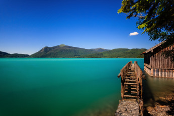 Картинка природа реки озера синева вода холмы