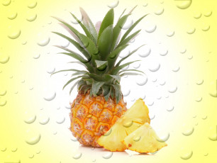 Картинка еда ананас фон фрукт капли пузыри background fruit pineapple drops bubbles