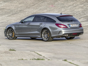 Картинка автомобили mercedes-benz 2014г 400 cls x218 package amg sports brake shooting светлый