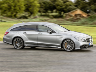 Картинка автомобили mercedes-benz светлый brake shooting 2014г 400 x218 package sports amg cls