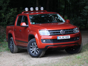 Картинка автомобили volkswagen красный amarok canyon