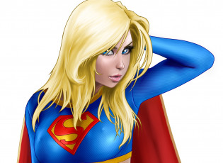 Картинка рисованное комиксы супермен взгляд фон девушка