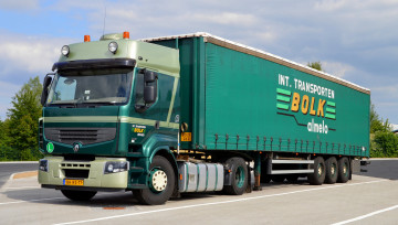 Картинка автомобили renault+trucks тяжелый тягач грузовик седельный