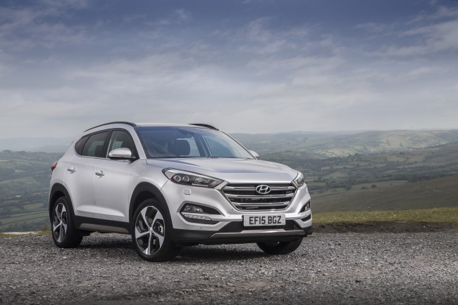 Обои картинки фото автомобили, hyundai, uk-spec, tucson, 2015г