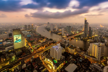 обоя bangkok city, города, бангкок , таиланд, деловой, центр