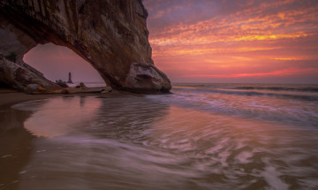 Картинка природа побережье арка скала