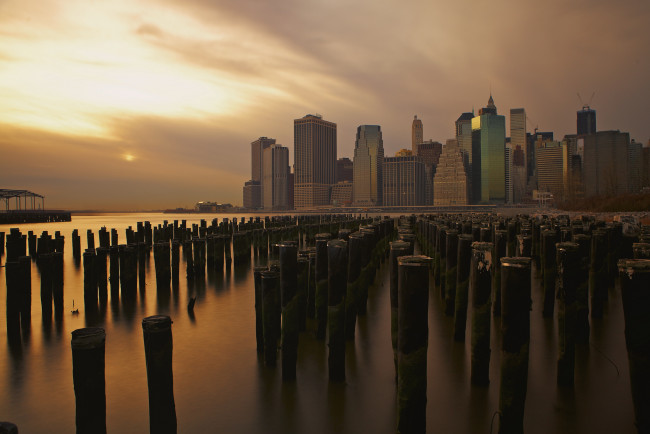 Обои картинки фото города, нью-йорк , сша, сваи, город, new, york
