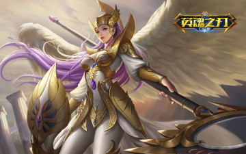 Картинка видео+игры heroes+evolved девушка ангел крылья амуниция оружие