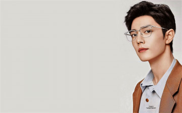 обоя мужчины, xiao zhan, актер, лицо, очки, пиджак