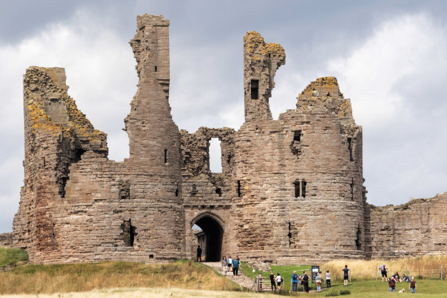 Обои картинки фото dunstanburgh castle, scotland, города, замки англии, dunstanburgh, castle