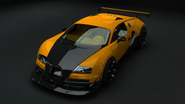 Картинка автомобили 3д темный желтый