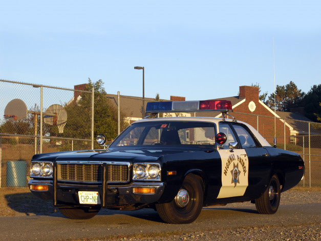 Обои картинки фото 1973, dodge, 1500, polara, highway, patrol, автомобили, полиция