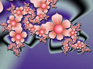 Картинка 3д графика flowers цветы фон цвета узор лепестки
