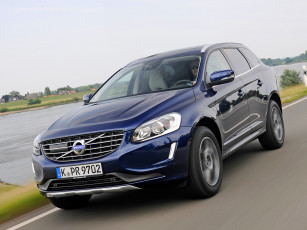 обоя автомобили, volvo, 2014г, ocean, race, синий, xc60, t5