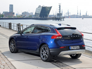 обоя автомобили, volvo, v40, cross, country, d2, ocean, race, 2014г, синий