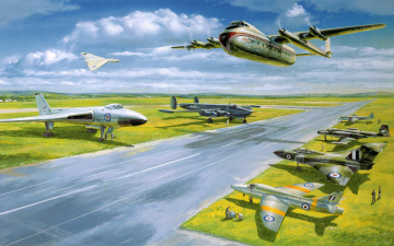 Картинка рисованные авиация самолеты