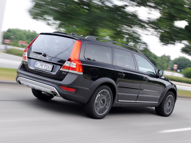 Обои картинки фото автомобили, volvo, темный, 2014г, black, xc70, d4