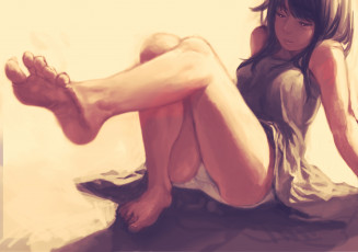 Картинка аниме unknown +другое hantuki0529 арт девушка ноги