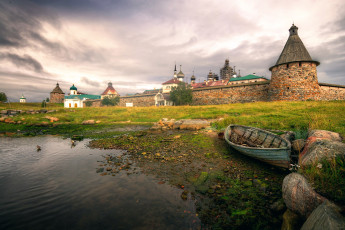 Картинка города -+православные+церкви +монастыри крепость соловки русский север