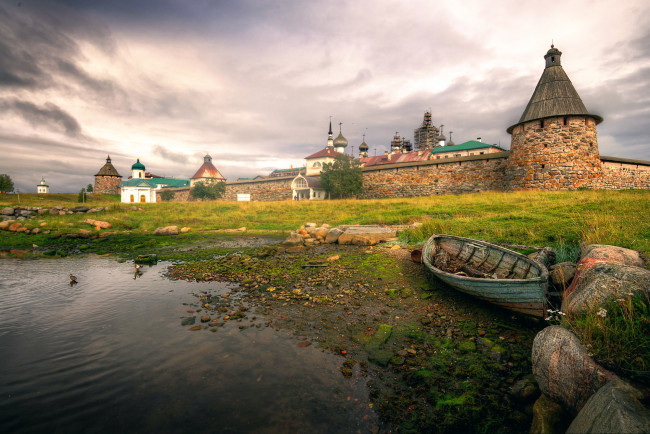 Обои картинки фото города, - православные церкви,  монастыри, крепость, соловки, русский, север
