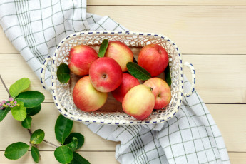 Картинка еда Яблоки фрукты яблоки корзинка