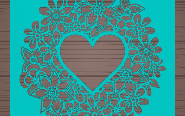 Обои картинки фото векторная графика, сердечки , hearts, цветы, фон, узор, вектор, текстура