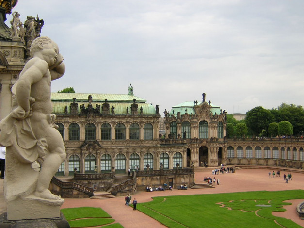 Обои картинки фото zwinger, dresden, города, дрезден, германия