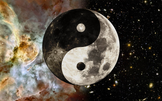 Обои картинки фото 3д, графика, yin, yang, инь, Янь