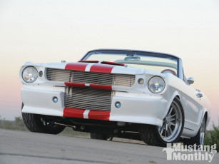 Картинка 1965 ford mustang convertible+custom billet автомобили custom