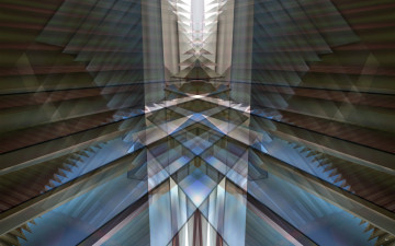 Картинка 3д графика fractal фракталы квадраты абстракция линии