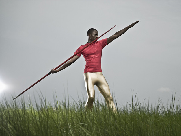Обои картинки фото спорт, лёгкая, атлетика, спортсмен, спыс, трава