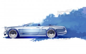 Картинка автомобили рисованные bentley