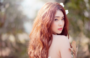 Картинка девушки -unsort+ азиатки волосы