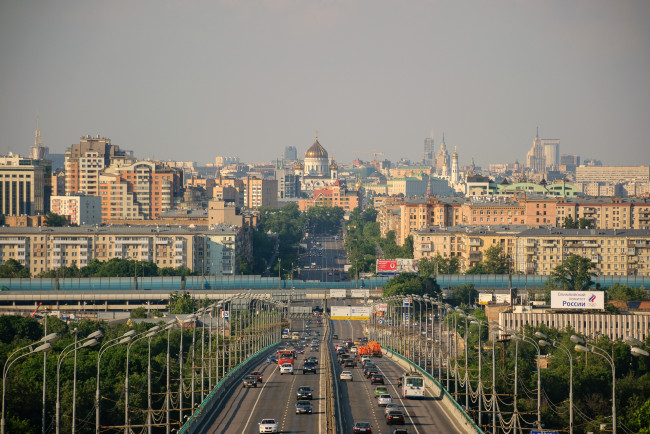 Обои картинки фото города, москва , россия, панорама