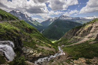 Картинка природа горы лето река